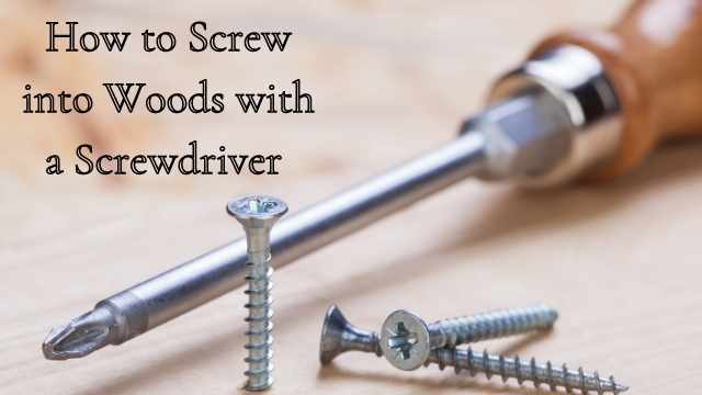How to Screw into Woods with a Screwdriver
