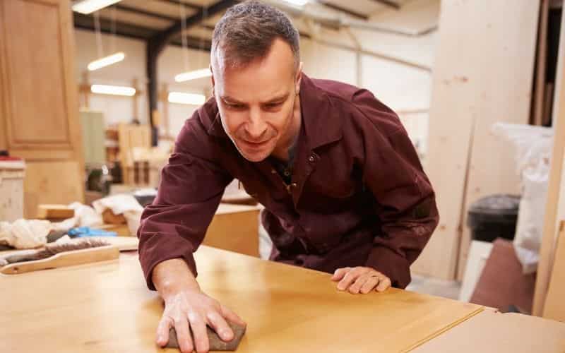 The wood finishing process 